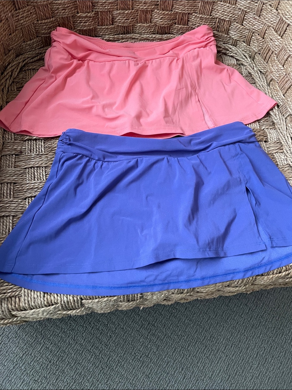 Lands' End Pink and Purple Swim Skirts Duo